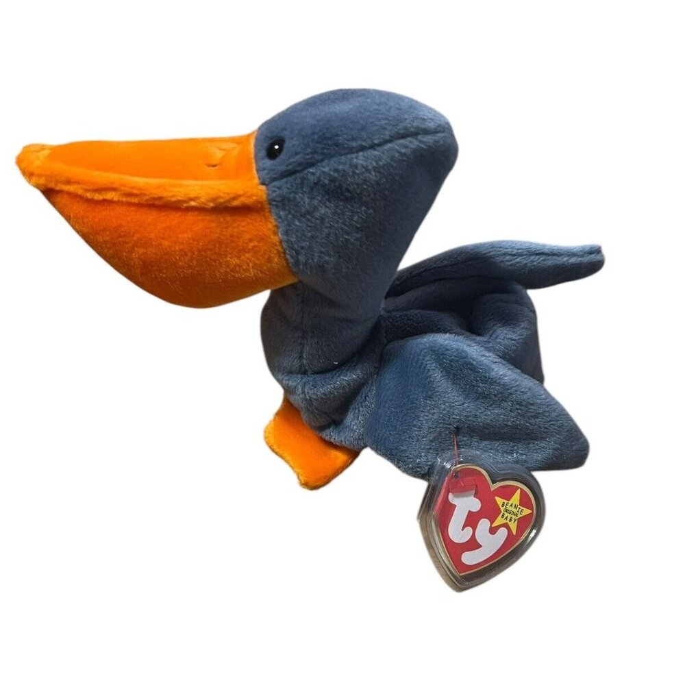 TY Beanie Baby 1996 Collection Scoop the Pelican P.E. Pellets Great Condition